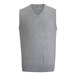 A grey Edwards jersey knit vest with a v-neck.