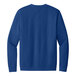 A deep royal blue District sweatshirt with long sleeves and a crewneck with the word "sweatshirt" on the back.