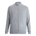 A grey Edwards full-zip sweater jacket.