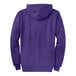 A purple Port & Company fleece full-zip hoodie.