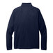 A back view of a Port Authority navy quarter-zip sweatshirt.