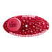 A red and white plastic holder with a circular button for Fresh Products Curve Spiced Apple Air Freshener.