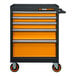 A black and orange Gearwrench Megamod tool box.