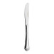 A stainless steel Folio Fleur butter knife with a handle.