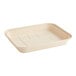 A World Centric white compostable fiber catering pan lid.