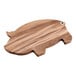 An Ironwood acacia wood pig-shaped serving board.