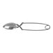 A Fox Run stainless steel tea infuser with a spring handle.