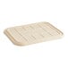 The white rectangular World Centric compostable fiber catering pan lid.