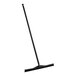 A black Vikan floor squeegee with a long black handle.