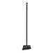 A black Vikan angled broom head with flagged bristles and a long handle.