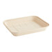 A white rectangular World Centric compostable fiber catering pan lid.