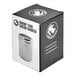 A black and white box with a picture of the Rhino Coffee Gear Stainless Steel Fine Cocoa Shaker.