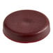 A round red screw cap for Lancaster Table & Seating resin folding chairs.