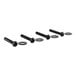 A set of six black screws and nuts for Lancaster Table & Seating Bucket Barstools.