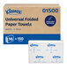 A case of Kleenex Professional white C-fold paper towels containing 2,400 towels.