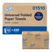 A case of Scott Essential C-Fold paper towels containing 2,400 towels.