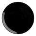 A black Tablecraft Sierra Collection melamine serving platter.