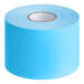 A roll of Lavex sky blue rectangular inventory labels.