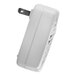 A First Alert white plug-in carbon monoxide alarm with metal bracket.