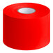 A roll of Lavex red rectangular inventory labels.