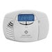 A First Alert carbon monoxide alarm with a digital display.