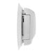 A white rectangular First Alert carbon monoxide alarm with a round white cover.