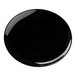 A Tablecraft Sierra Collection black melamine serving platter on a white background.