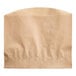 A brown Bagcraft EcoCraft French fry bag with a curved edge.