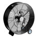 A large black Boltic portable drum fan with wheels.