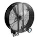 A large black Boltic portable drum fan with wheels.