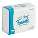 A box of white Morcon Valay guest towels.