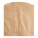 A brown paper Bagcraft EcoCraft French fry bag with a scalloped edge.