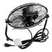 A black Boltic 12" high-velocity floor fan with a cord and black knob.