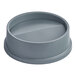 A gray circular Lavex swing top lid.