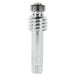 A silver metal screw with a metal ball on top.