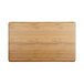 A rectangular faux bamboo melamine display riser with a white background.