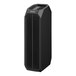 A black Danby air purifier with a fan on top and vents.