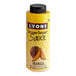 A yellow Lyons mango flavoring sauce bottle with a black lid.