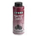 A bottle of Lyons Blackberry Flavoring Sauce with white text on the label.