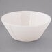 A white Libbey Farmhouse porcelain serving bowl with a small rim.