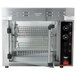 A black Vollrath countertop rotisserie oven with a dial.