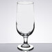 A clear Libbey stemmed pilsner glass.