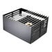 A black metal box with a Chef Master grill rack.