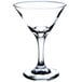 A clear Libbey Embassy martini glass.