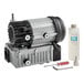 A VacPak-It electric pump in a grey box with a bottle of oil.