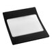 A black square Galaxy lid with a white sheet inside.