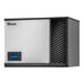 A silver and black True Ice air-cooled full cube ice machine with a blue screen.