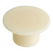 A close-up of a white plastic Avantco oil cap with a round top.