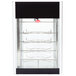 A Hatco Flav-R-Fresh humidified countertop food display cabinet with a glass door.