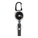 A black and white KEY-BAK Sidekick keychain with a carabiner and dual ID strap.